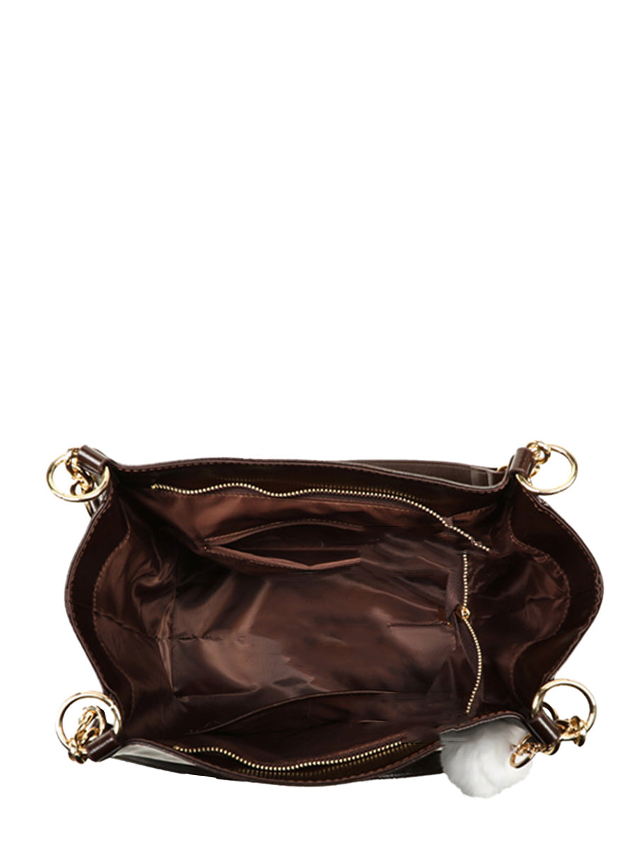 Large Leather Work Tote