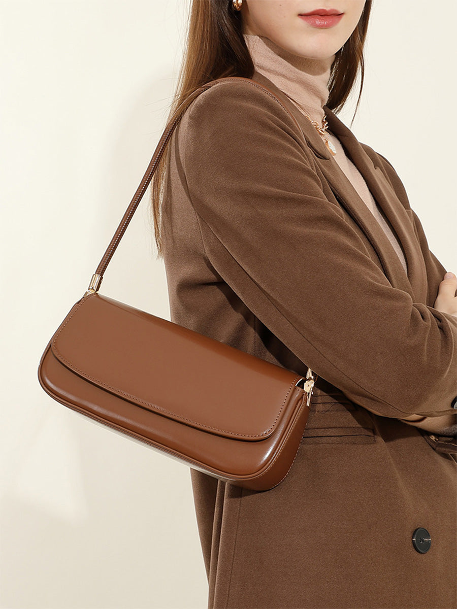 Leather Saddle Shoulder Bag