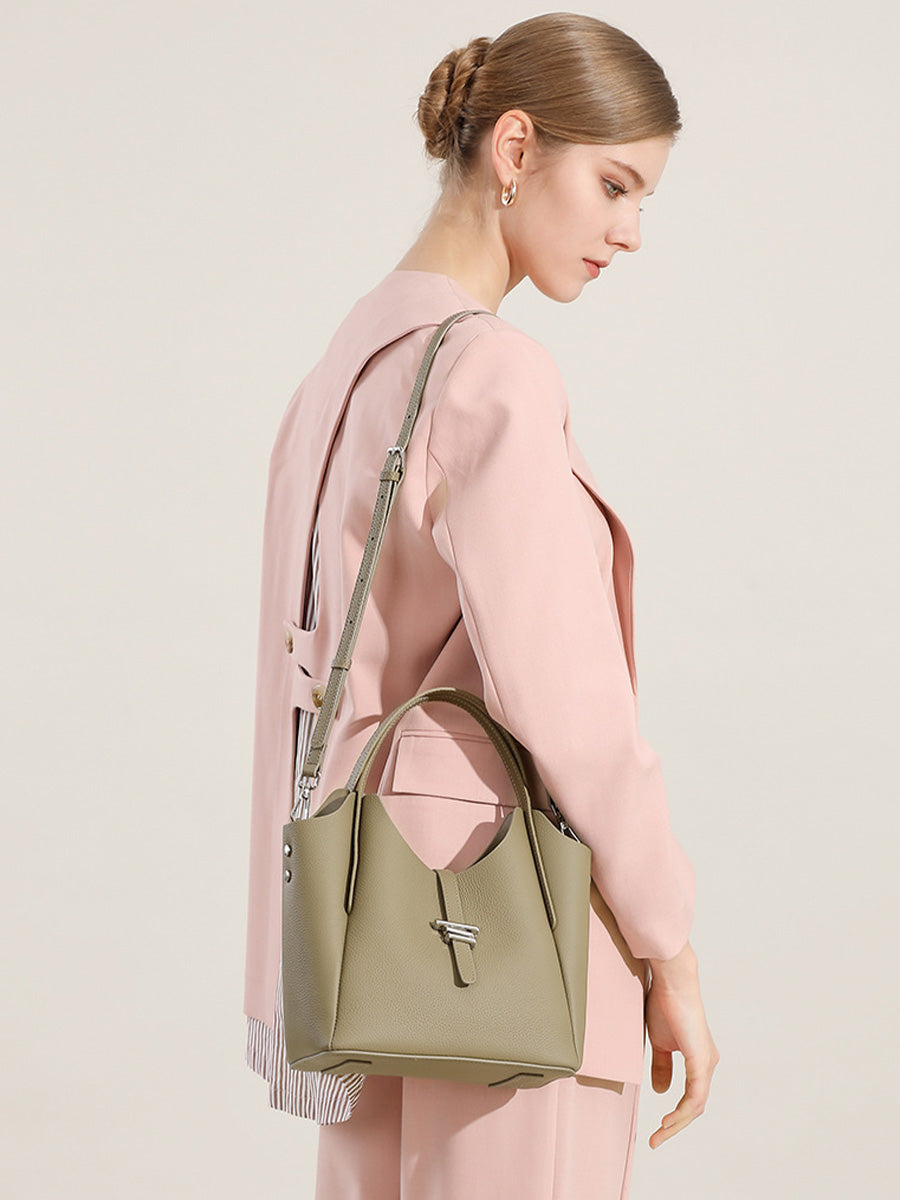 Medium Cylinder Bucket Bag
