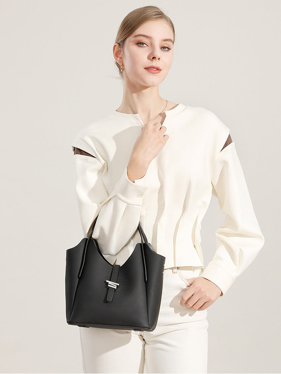 Medium Cylinder Bucket Bag