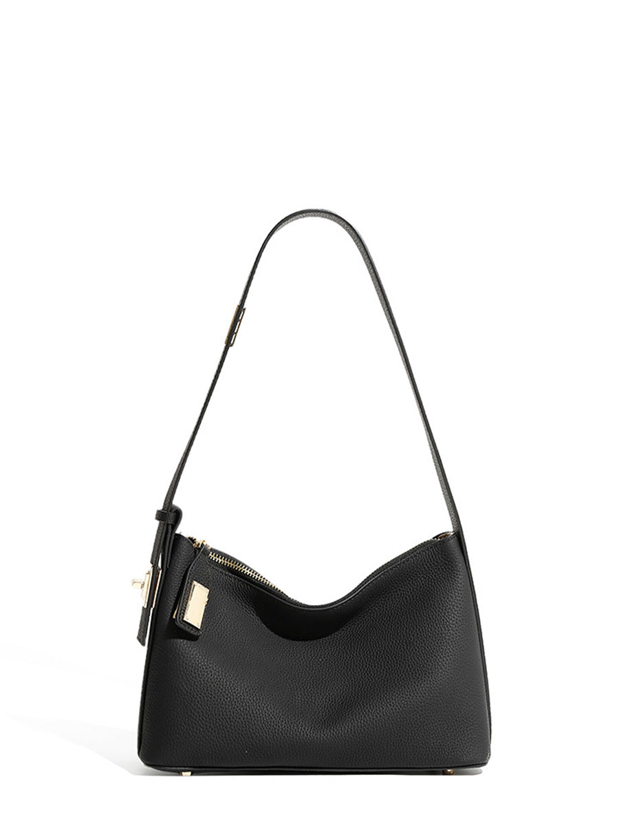 Pebbled Leather Satchel