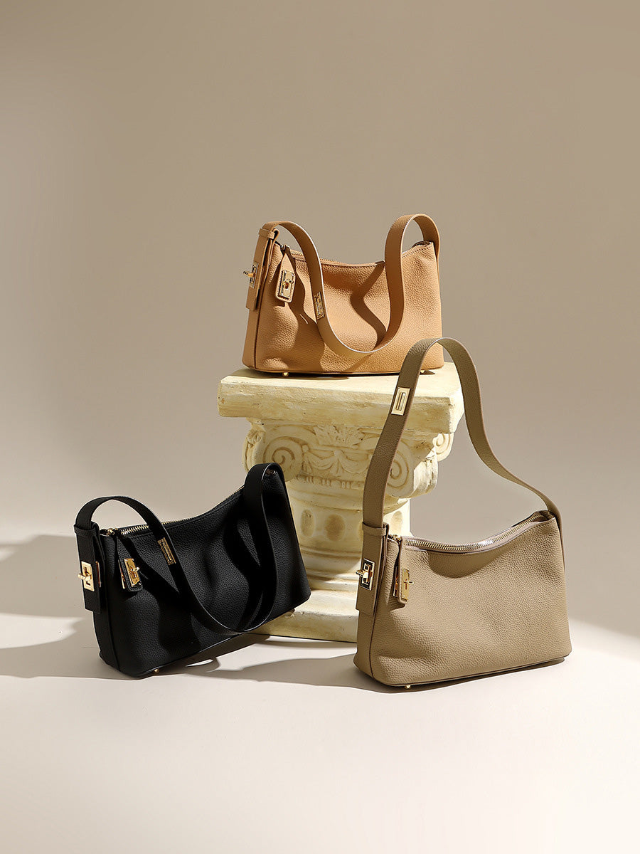 Pebbled Leather Satchel