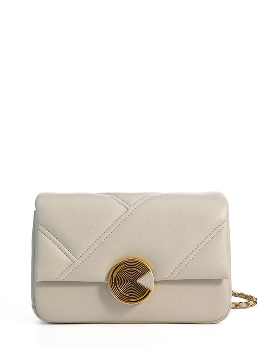 Quilted Leather Chain Crossbody