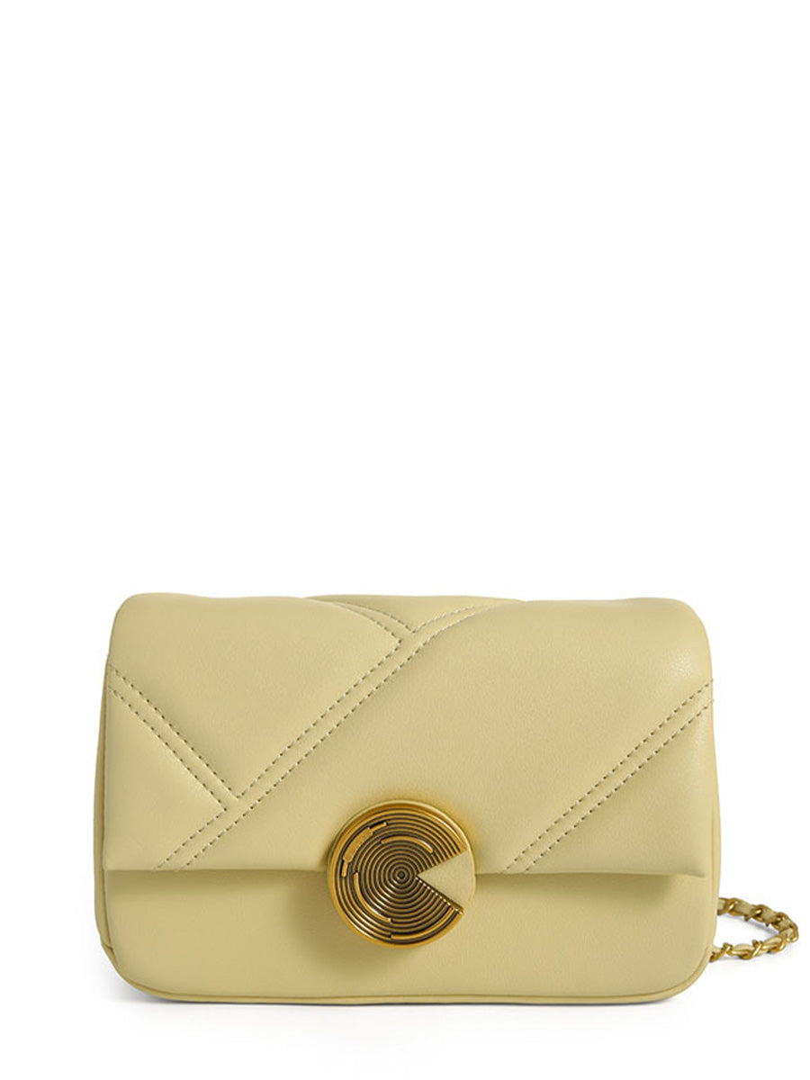 Quilted Leather Chain Crossbody