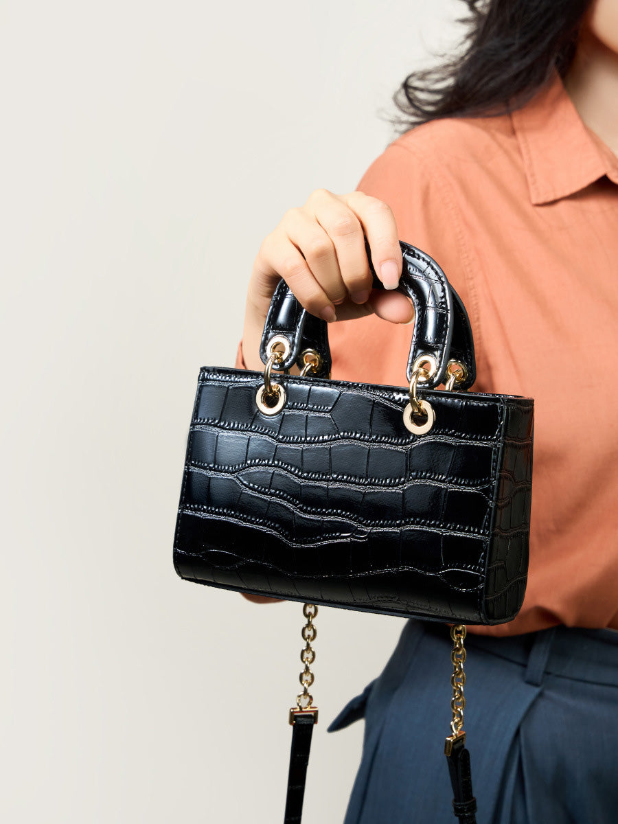 Quilted Top-Handle Bag