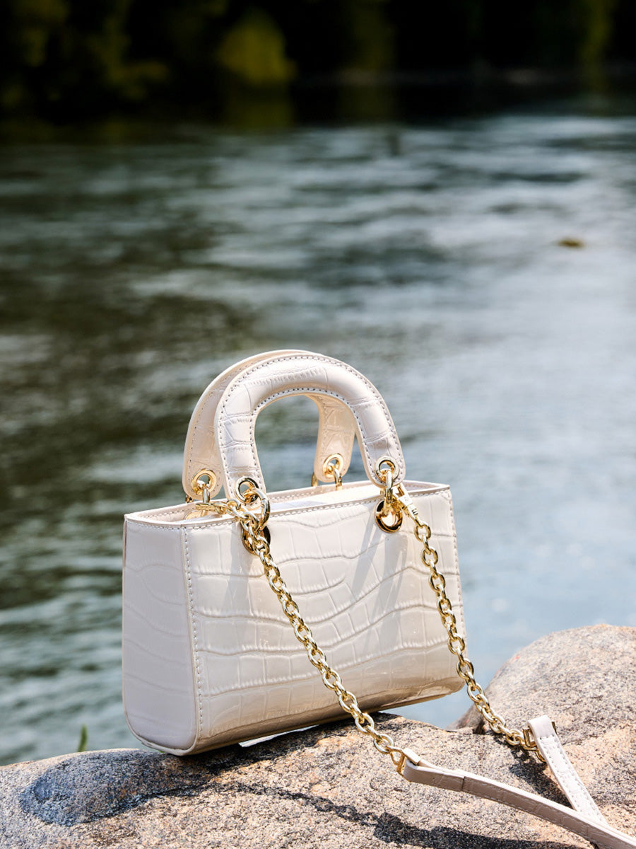 Quilted Top-Handle Bag