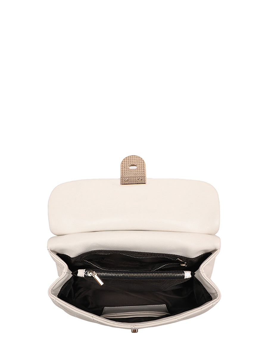 Quilted Turn-Lock Chain Shoulder Bag