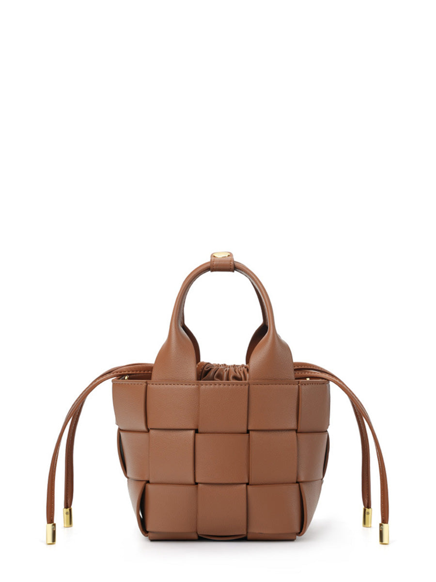 Small Woven Bucket Bag