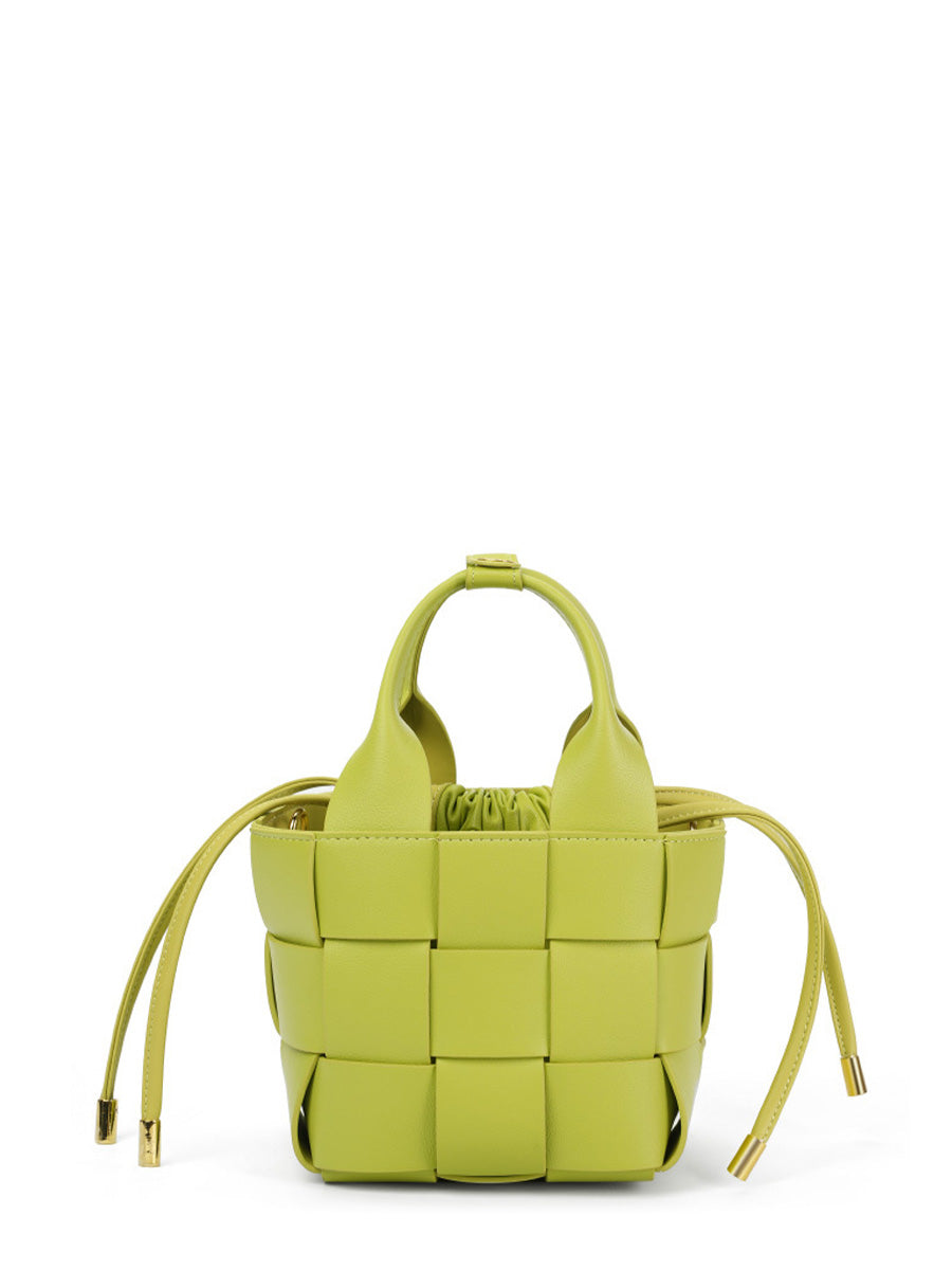 Small Woven Bucket Bag