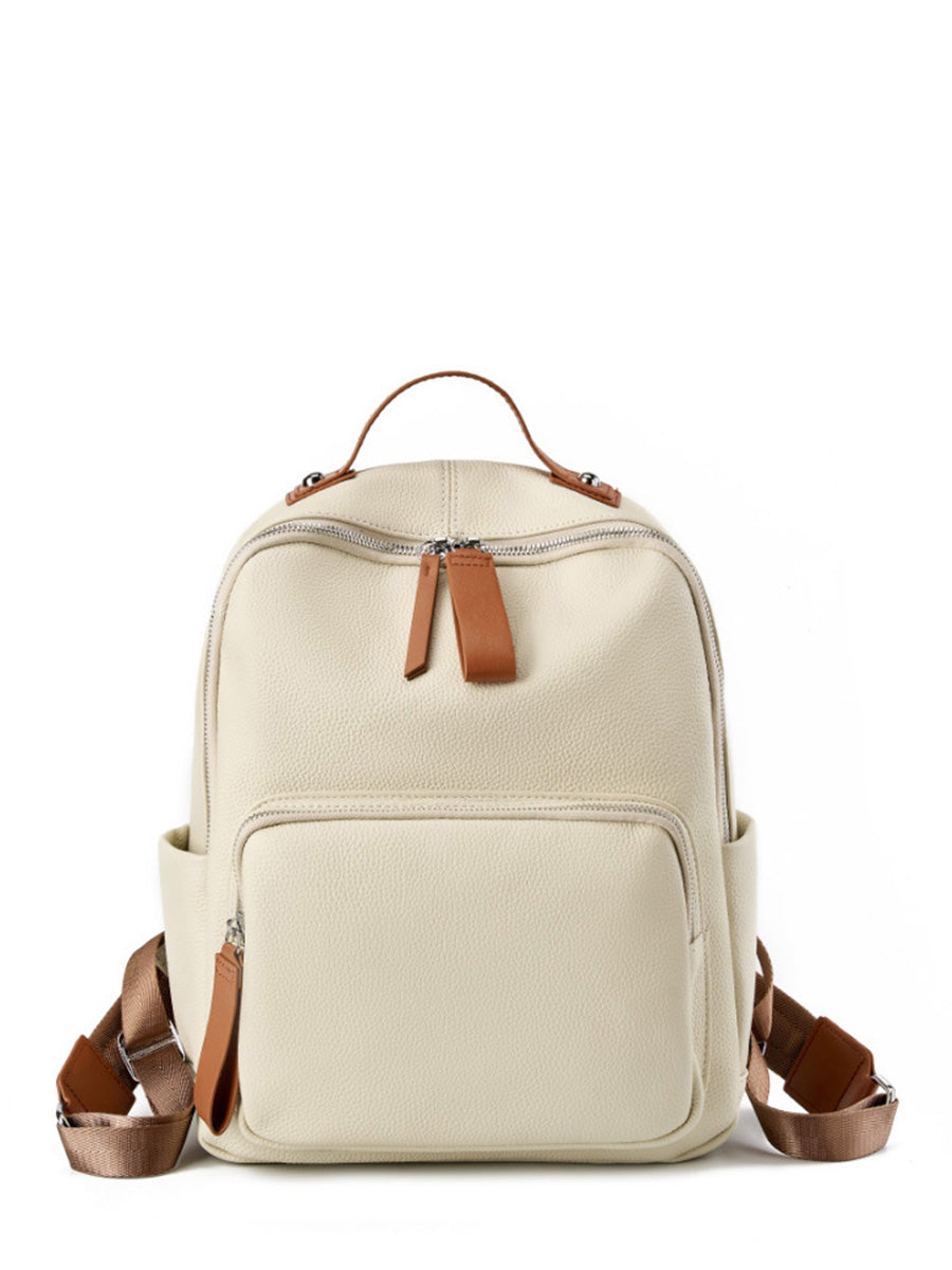 Cream Casual Backpack