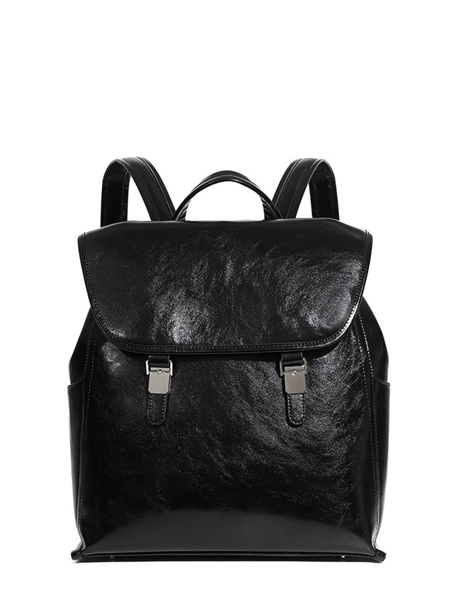 Glossy Flap Travel Backpack