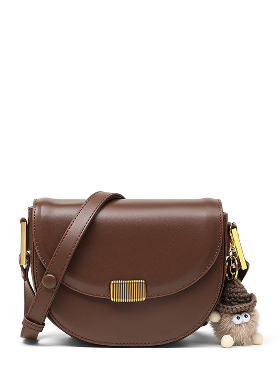 Leather Hobo Crossbody Bag