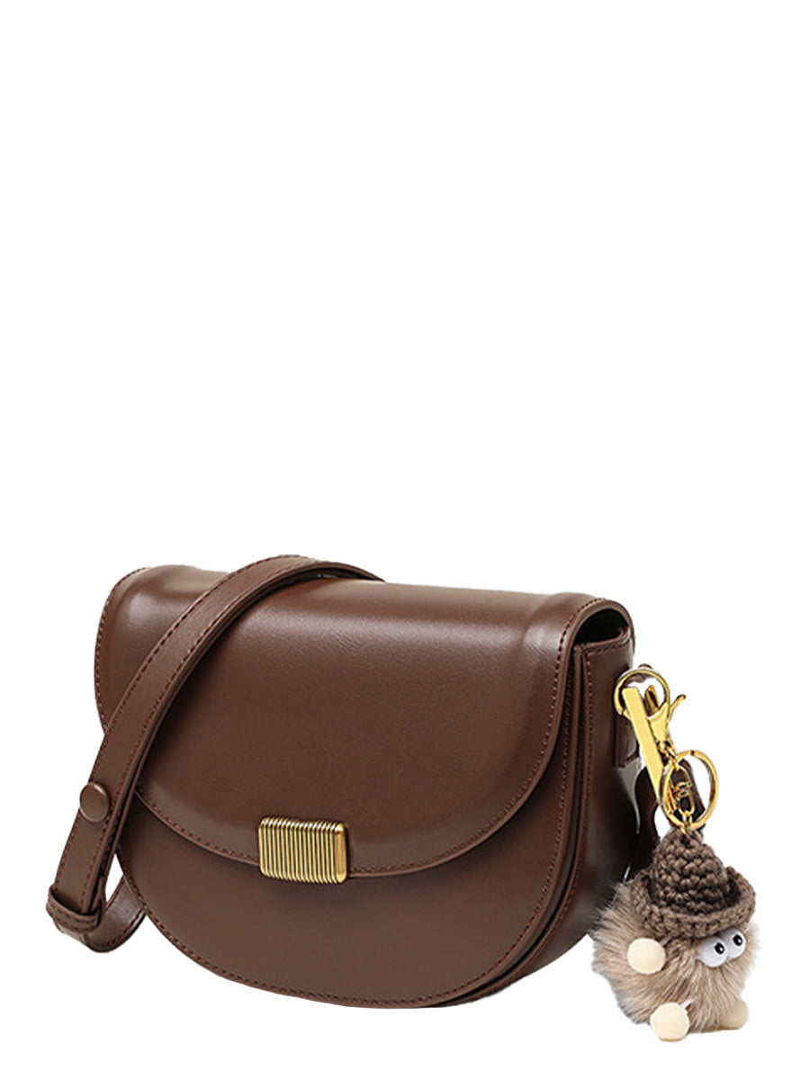 Leather Hobo Crossbody Bag