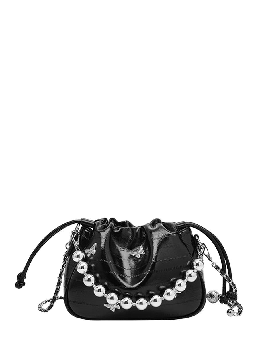 Pearl Glossy Crossbody Bag