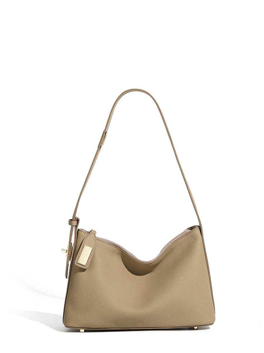 Pebbled Leather Satchel