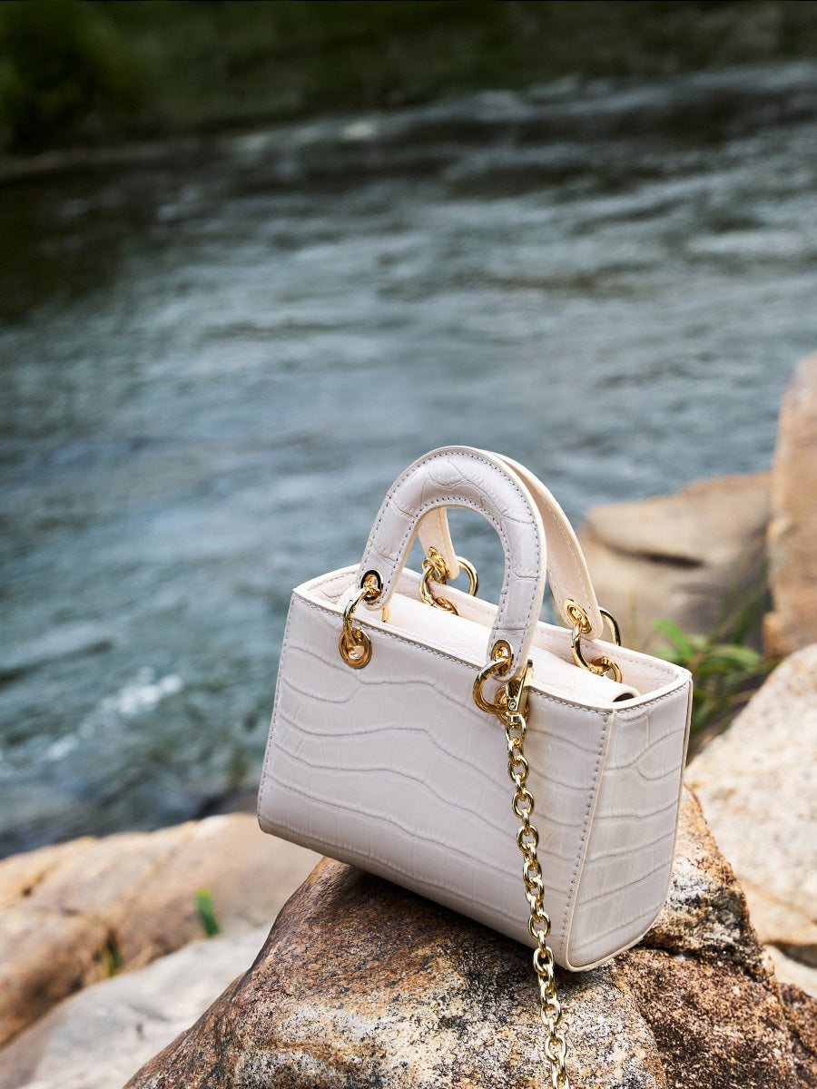 Quilted Top-Handle Bag