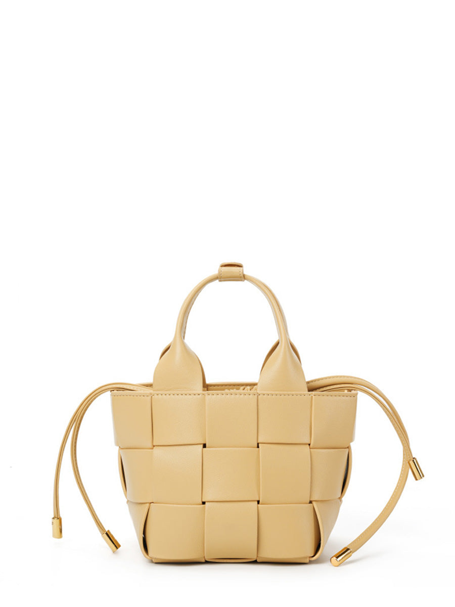 Small Woven Bucket Bag